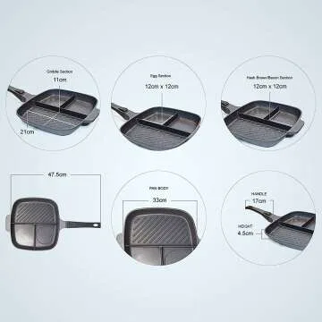 Lazy Pan: Versatile Non-Stick Egg Poaching Pan
