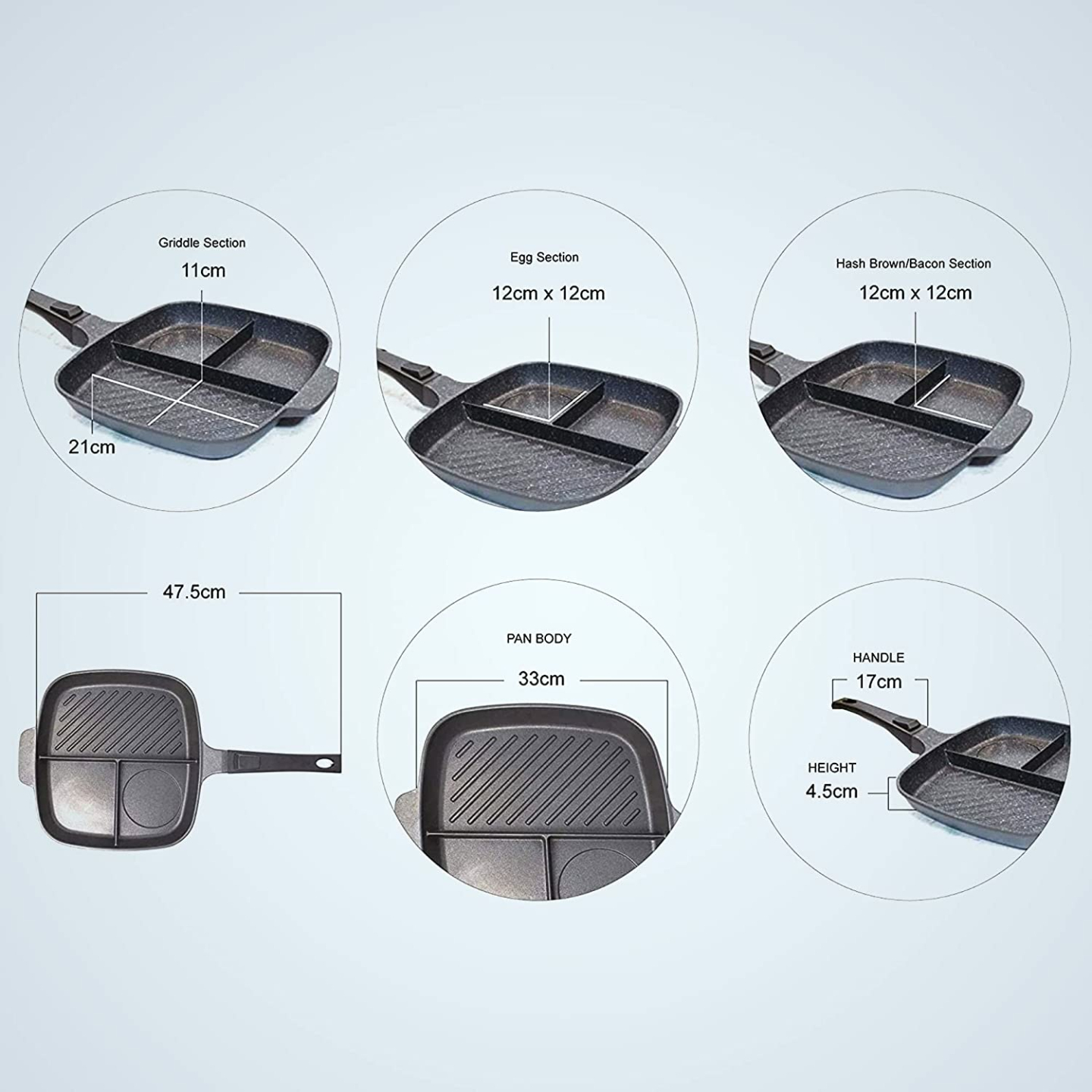 Lazy Pan: Versatile Non-Stick Egg Poaching Pan