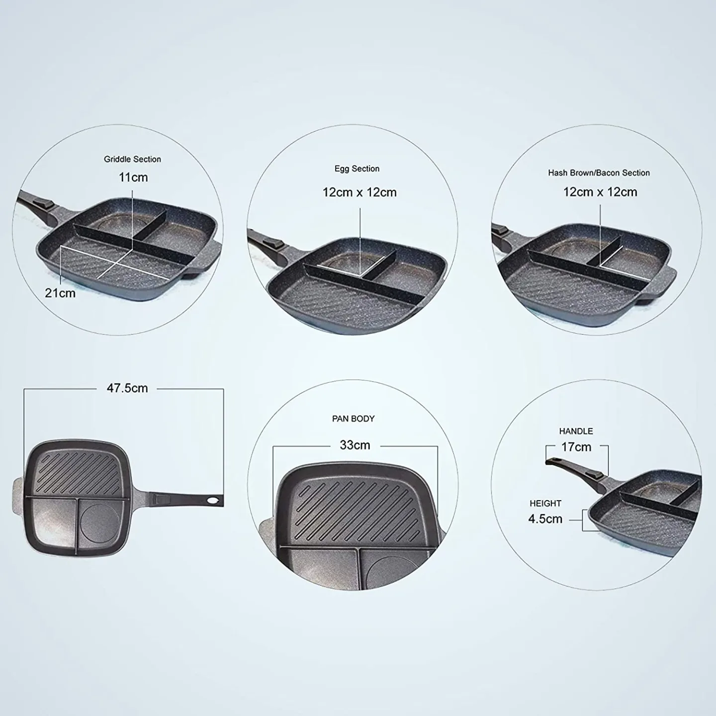Lazy Pan: Versatile Non-Stick Egg Poaching Pan