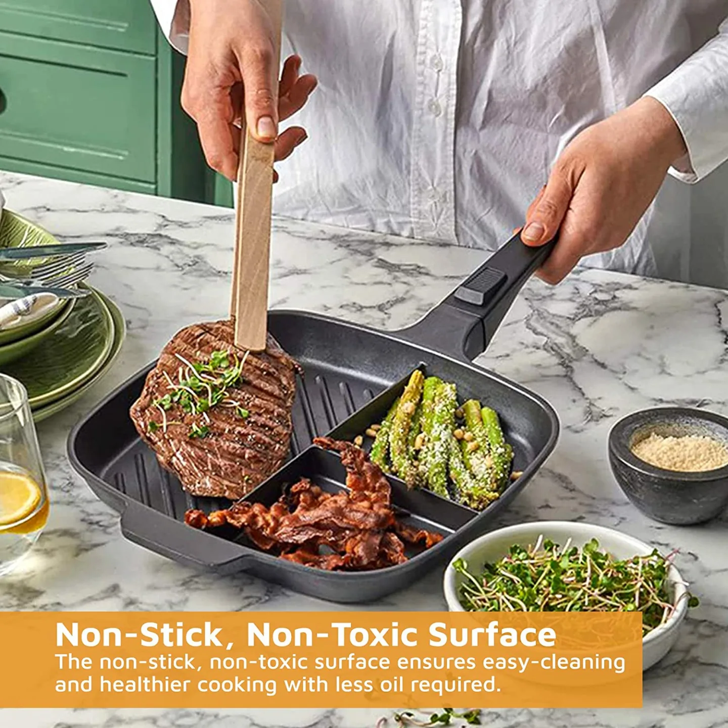 Lazy Pan: Versatile Non-Stick Egg Poaching Pan