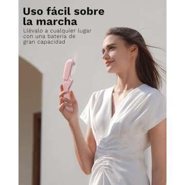 Koonie Portable Handheld Fan, Foldable Mini Hand Held Fan for Travel, Small Pocket Fan for Women, Ba...