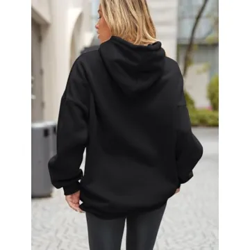 EFAN Women's Oversized Fleece Hoodie - Cozy Fall Style