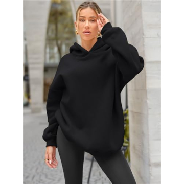 EFAN Women's Oversized Fleece Hoodie - Cozy Fall Style