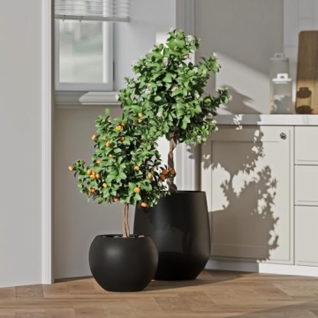 Stylish DTY Fiberstone Planter - Indoor/Outdoor, Modern Design