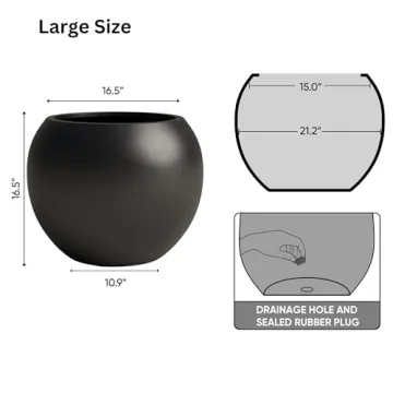 Stylish DTY Fiberstone Planter - Indoor/Outdoor, Modern Design