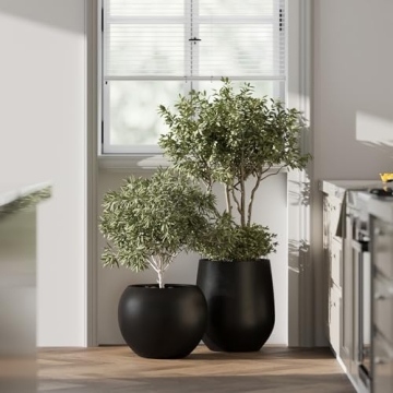 Stylish DTY Fiberstone Planter - Indoor/Outdoor, Modern Design