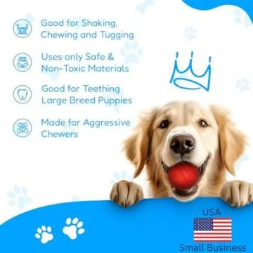 XL DOG ROPE TOYS FOR AGGRESSIVE CHEWERS - LARGE DOG BALL FOR LARGE AND MEDIUM DOGS - BENEFITS NON-PR...