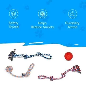 XL DOG ROPE TOYS FOR AGGRESSIVE CHEWERS - LARGE DOG BALL FOR LARGE AND MEDIUM DOGS - BENEFITS NON-PROFIT DOG RESCUE - LARGE FLOSS ROPE FOR DOGS DENTAL HEALTH - 100% COTTON ROPE TOY FOR LARGE DOGS