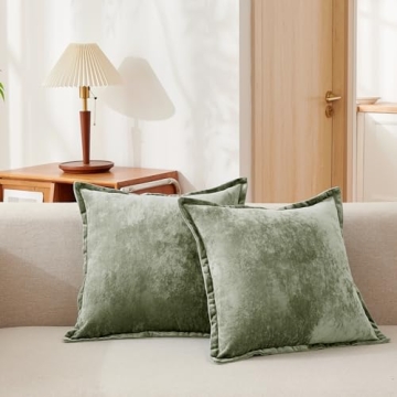 Luxurious Velvet Euro Pillow Covers Set of 2 at Great Price