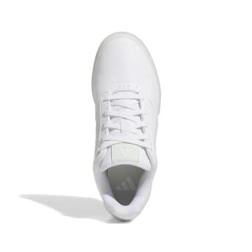 adidas Women's Retrocross Spikeless Golf Shoes, Footwear White/Crystal Jade/Off White, 9
