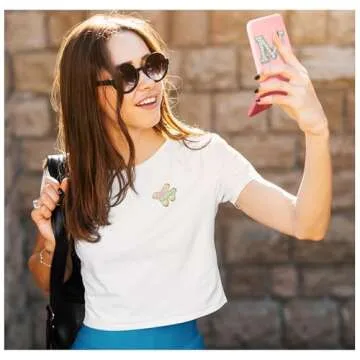 Aganmi Trendy Mothers Day Birthday Gifts for Mom Travel Pocket Mirror with Lights Pink 1X/2X Magnification LED Compact Mirror, Small Folding Handheld Makeup Mirror Mom Nurses Gifts for Women (C)