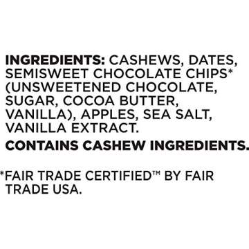 LÄRABAR Chocolate Chip Cookie Dough, Gluten Free Vegan Fruit & Nut Bar, 1.6 oz Bars, 10 Ct