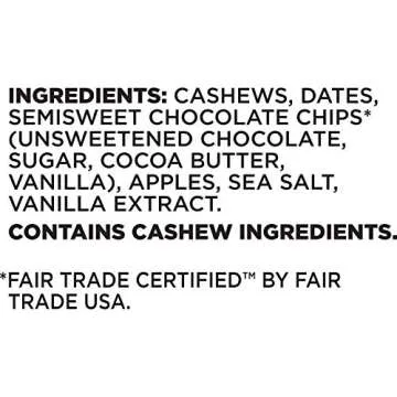 LÄRABAR Chocolate Chip Cookie Dough, Gluten Free Vegan Fruit & Nut Bar, 1.6 oz Bars, 10 Ct