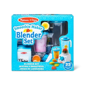 Melissa & Doug 22-Piece Smoothie Blender Set for Kids