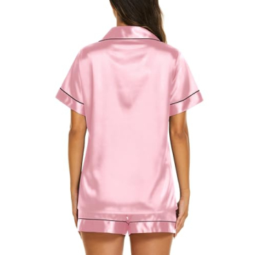 Ekouaer Satin Silk Pajama Set - Soft and Stylish Sleepwear