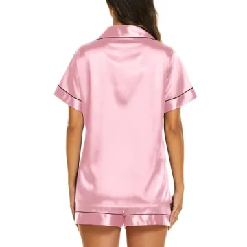Ekouaer Satin Silk Pajama Set - Soft and Stylish Sleepwear