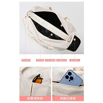 Versatile Gym Bag With Shoe Compartment for Travel