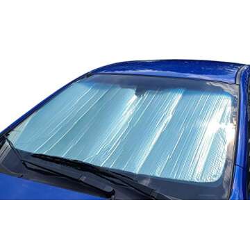 AutoTech Zone Sunshade for Tesla Model 3, Custom Fit Windshield Shade