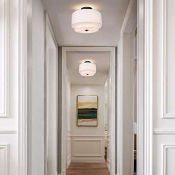 Modern Flush Mount Ceiling Light Fixture for Elegant Spaces