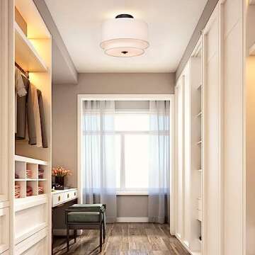 Modern Flush Mount Ceiling Light Fixture for Elegant Spaces