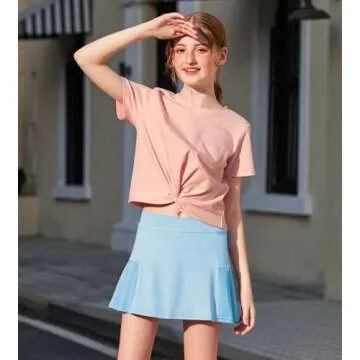 Arshiner Girl's Athletic Pleated Skort for Active Girls