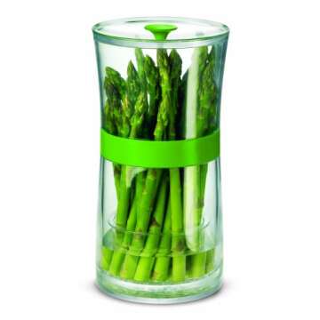CUISIPRO Herb Keeper, Large, Clear – Perfect for Fresh Herbs & Asparagus