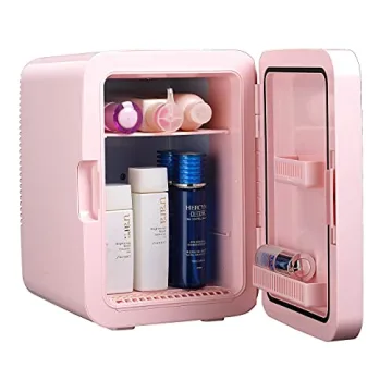 Compact 10L Pink Mini Fridge - Perfect for Skincare!