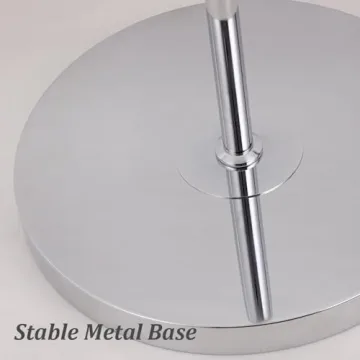 Aeyee Glass Floor Lamp with Orange Dome Shade