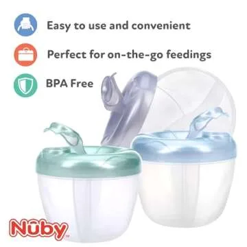 Nuby Milk Powder Dispenser for Easy Feeding on the Go
