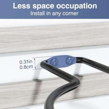 jockcaras Basketball Holder Wall Mount: 4 pcs Ball Wall Mount for Display, Ball Wall Storage Rack for Basketball, Soccer Ball, Volleyball, Football, Rugby, Ball Holder as Sports Room Decor