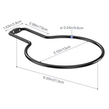 jockcaras Basketball Holder Wall Mount: 4 pcs Ball Wall Mount for Display, Ball Wall Storage Rack for Basketball, Soccer Ball, Volleyball, Football, Rugby, Ball Holder as Sports Room Decor