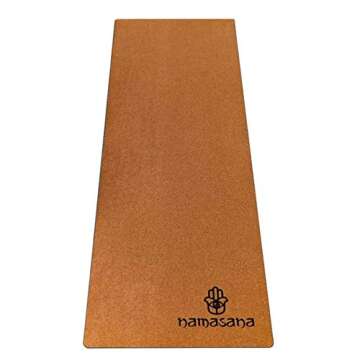 Namasana Yoga Mat-Eco Friendly Non Slip Durable for Yoga, Pilates, Floor Exercises Fitness. Natural ...