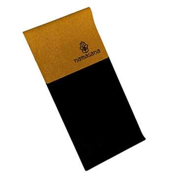 Namasana Yoga Mat-Eco Friendly Non Slip Durable for Yoga, Pilates, Floor Exercises Fitness. Natural Cork with Natural Rubber Back. Custom Design. Mat Includes Carrying Strap (Brown)