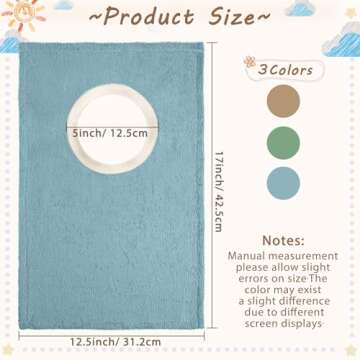 Soft Cotton Baby Bibs - 6 Pack for Easy Feeding and Drooling