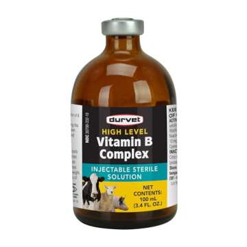 Durvet High Level Vitamin B Complex Injectable Farming Livestock Care 100ml