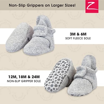 Zutano Cozie Fleece Baby Booties for Warm Comfort