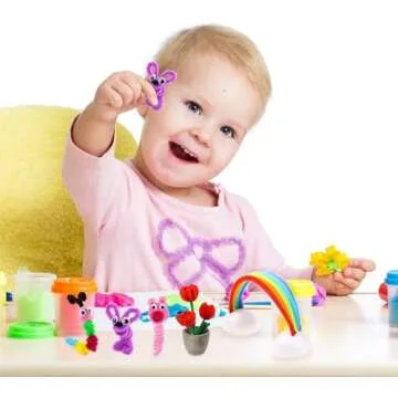 Caydo 1000 Pieces Vibrant Pipe Cleaners for Kids