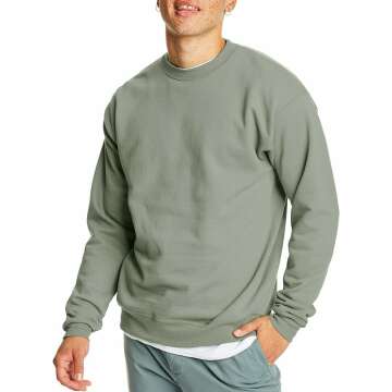 Hanes Men's Ecosmart Fleece Sweatshirt - Comfortable Cotton-Blend Crewneck