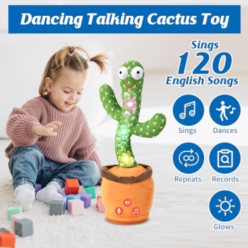 SANJOIN Dancing Talking Cactus Toy Fun for All Ages