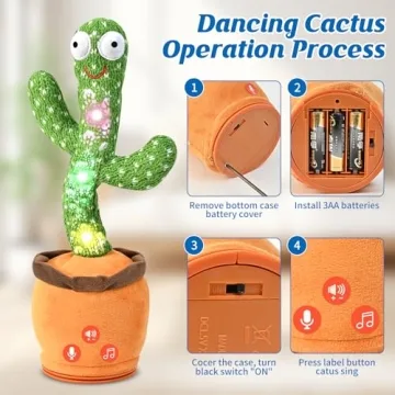 SANJOIN Dancing Talking Cactus Toy Fun for All Ages