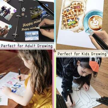 HEVEGRD 80 Colors Alcohol Markers Set, Dual Tips Blender Art Markers for Drawing Permanent Sketch Markers for adult coloring, Illustrations Alcohol Based Markers, Artist Pens