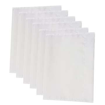 6 Blank Polyester Garden Flags for DIY Decoration