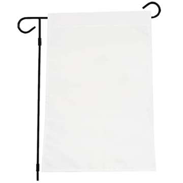 6 Blank Polyester Garden Flags for DIY Decoration