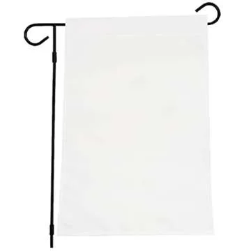 6 Blank Polyester Garden Flags for DIY Decoration