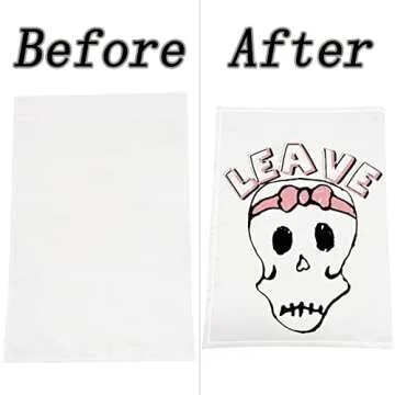 6 Blank Polyester Garden Flags for DIY Decoration