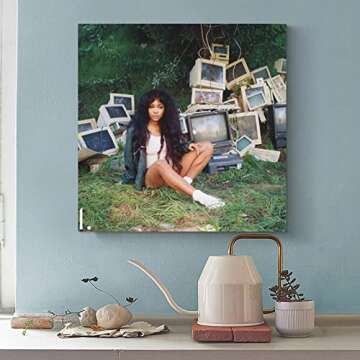 SZA Canvas Art Print for Bedroom Decor | 12x12 Inch