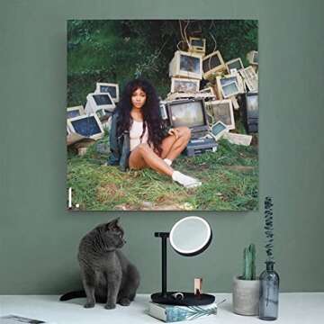 SZA Canvas Art Print for Bedroom Decor | 12x12 Inch