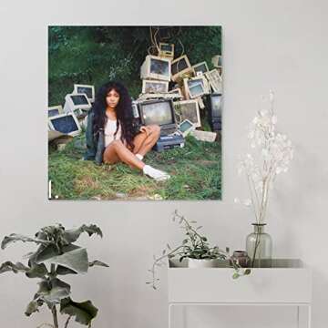 SZA Canvas Art Print for Bedroom Decor | 12x12 Inch