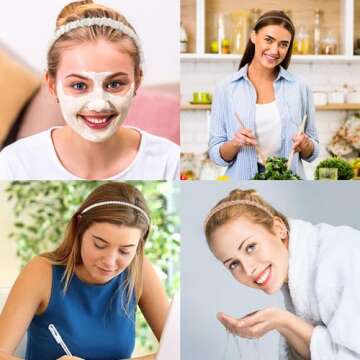 AHONEY 7 Pack Stylish Non Slip Headbands for Women