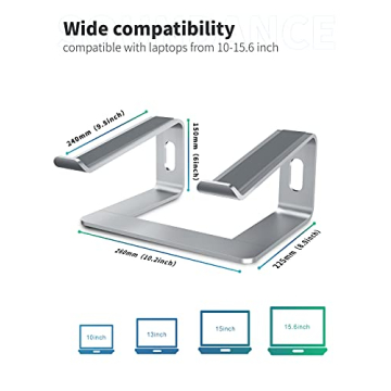 SOUNDANCE Laptop Stand Ergonomic Aluminum Riser for Laptops
